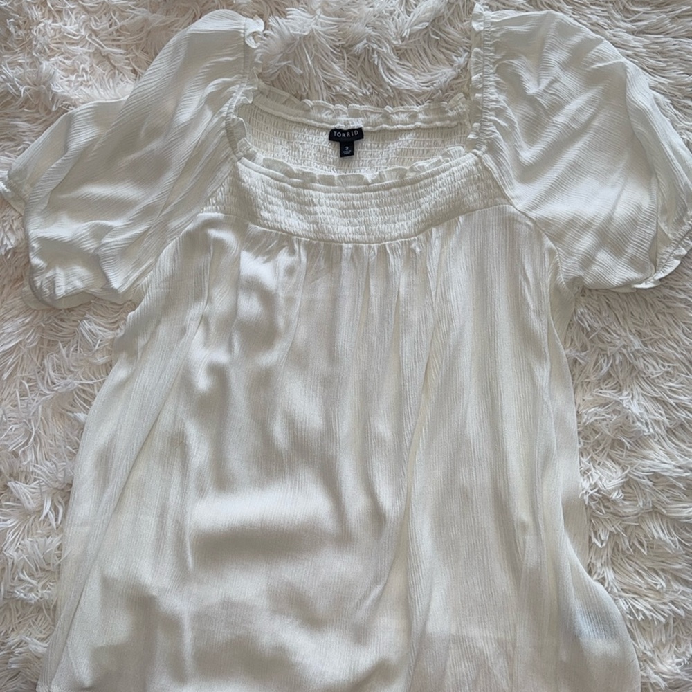 Torrid size 3X white top